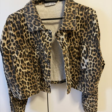 Leoparden Jeansjacke