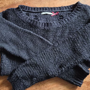 Maglione in maglia Stradivarius nero