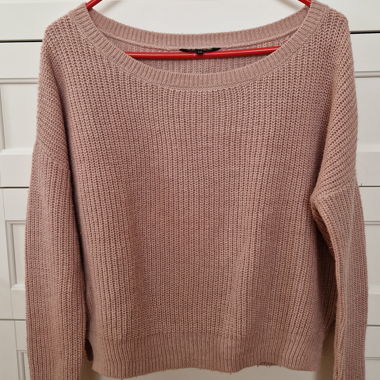 Maglione in maglia rosa Review XS