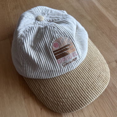 Casquette en velours côtelé Rip Curl beige/crème