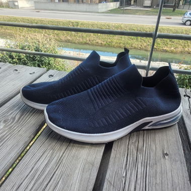 Navy sock sneakers