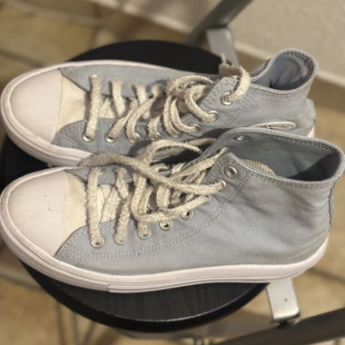 Scarpe Converse alte azzurro chiaro