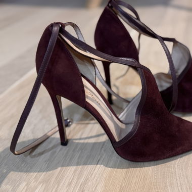 Italian-Made Suede Stiletto Heels  Statement piece
