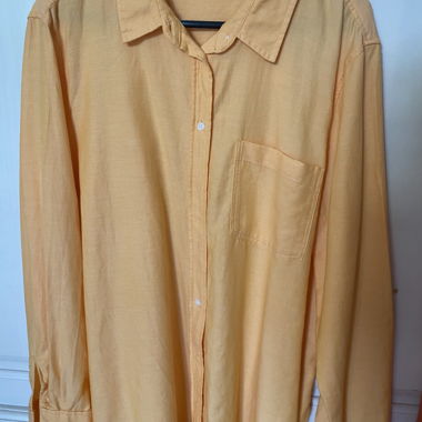 Blouse jaune orangé de Zalando, taille 46