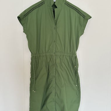 BONITA Shirt Dress Gr. 40 Green with Drawstring, new