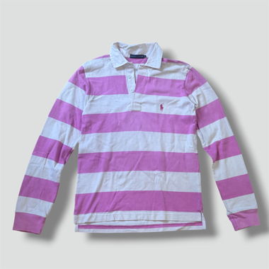 Polo Ralph Lauren gestreiftes Vintage-Langarmshirt