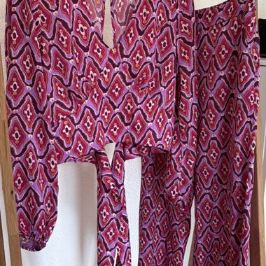 Blumiges Wickel-Set mit Hose