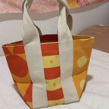 Printed mini tote bag
