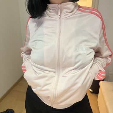 pink adidas track suit