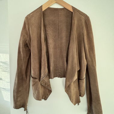 Giacca corta in camoscio