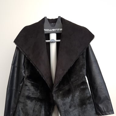 Kunstpelzjacke Schwarz