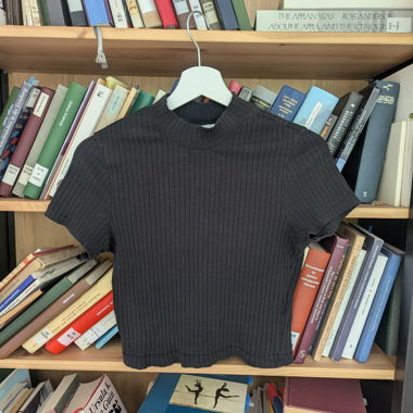 2x WEEKDAY Ribbed T-Shirt S