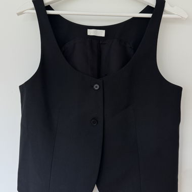 ARKET Black Suit Vest