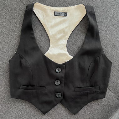 ONLY Weste schwarz