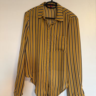 Chemise rayée Guess jaune M