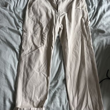 Beige H&M Baggy Cargo Jeans