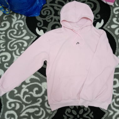 Pinker Hoodie & Sweatpants Set  flauschig XXL