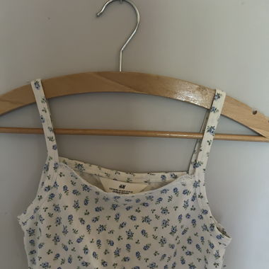 Crop top mit blümchen