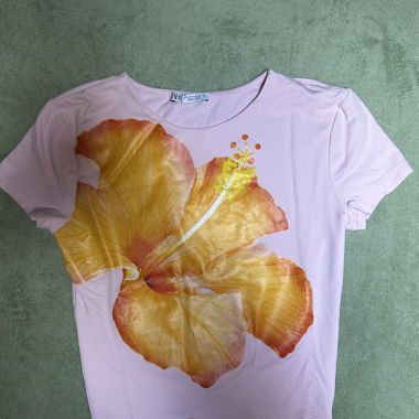 Haut rose Zara