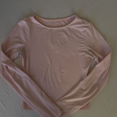 Maglia a maniche lunghe rosa carina