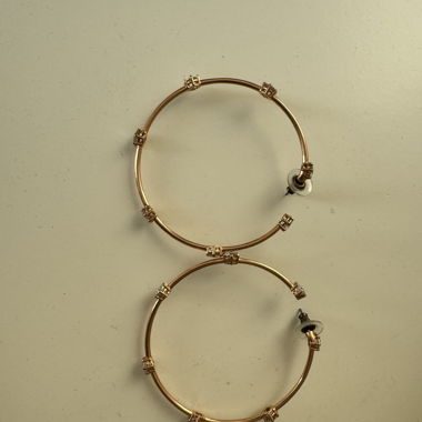 Rose gold hoops/creolen