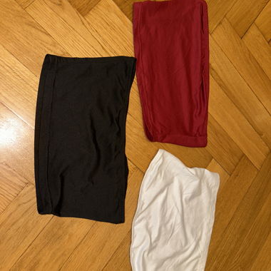 3er-Set Bandeau-Tops
