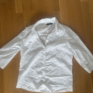 Camicia bianca con maniche 3/4