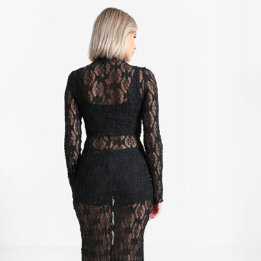Mesh floral dress 
