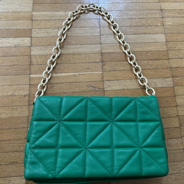 Sac à main à chaînes vertes