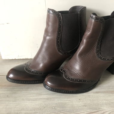 Echtleder Stiefel braun