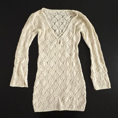 Beiges Strandkleid Gr. XS von H&M