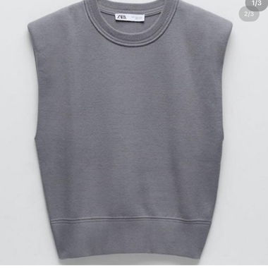 Gilet maglia grigio