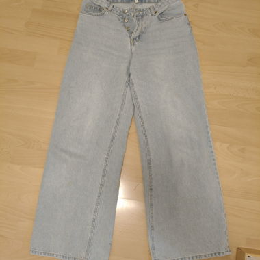 Jeans wide-leg azzurro chiaro