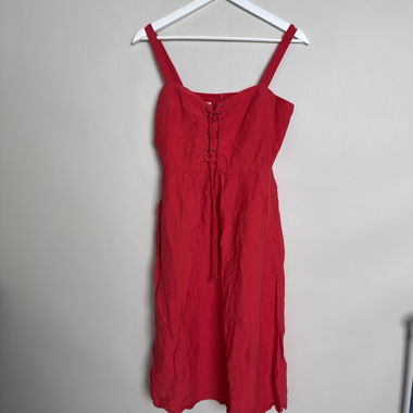 Red MNG suit dress