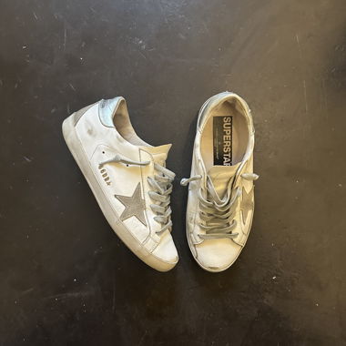 Golden Goose Superstar grigio argento