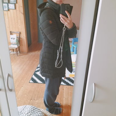 Doudoune longue avec capuche