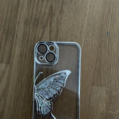 Transparente Handyhülle mit Schmetterlings-Design