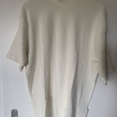 Textured Beige T-Shirt
