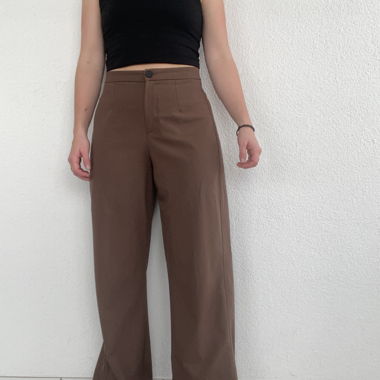 brown bershka pants