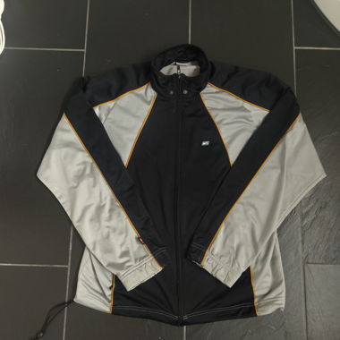 Grau, schwarze Nike Trainerjacke, wie neu