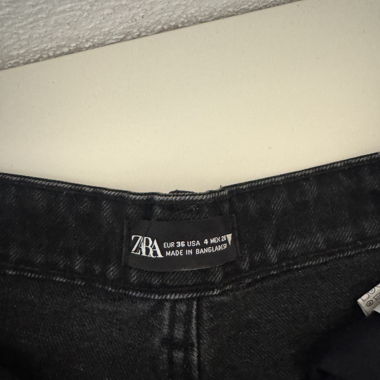 Zara Black Denim Shorts