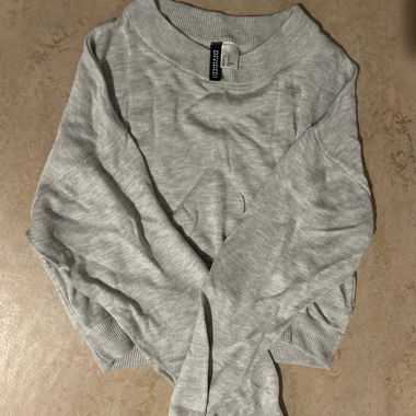 Maglione sottile H&M Divided grigio chiaro XS