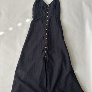 Schwarzes Zara-Maxikleid