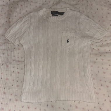 POLO Ralph Lauren short-sleeve knit top white