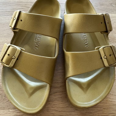 Birkenstock Arizona goldfarbene
