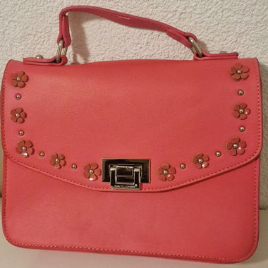Borsa a tracolla rosa/corallo David Jones