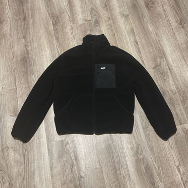 Pull&Bear Black Fleece Jacket