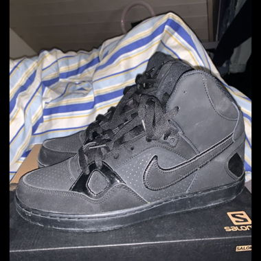 Nike Mid Top Sneakers schwarz Gr. 45
