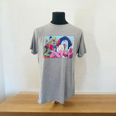 T-shirt illustrato "Crazy"