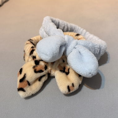 Elastico per capelli in peluche con fiocco
